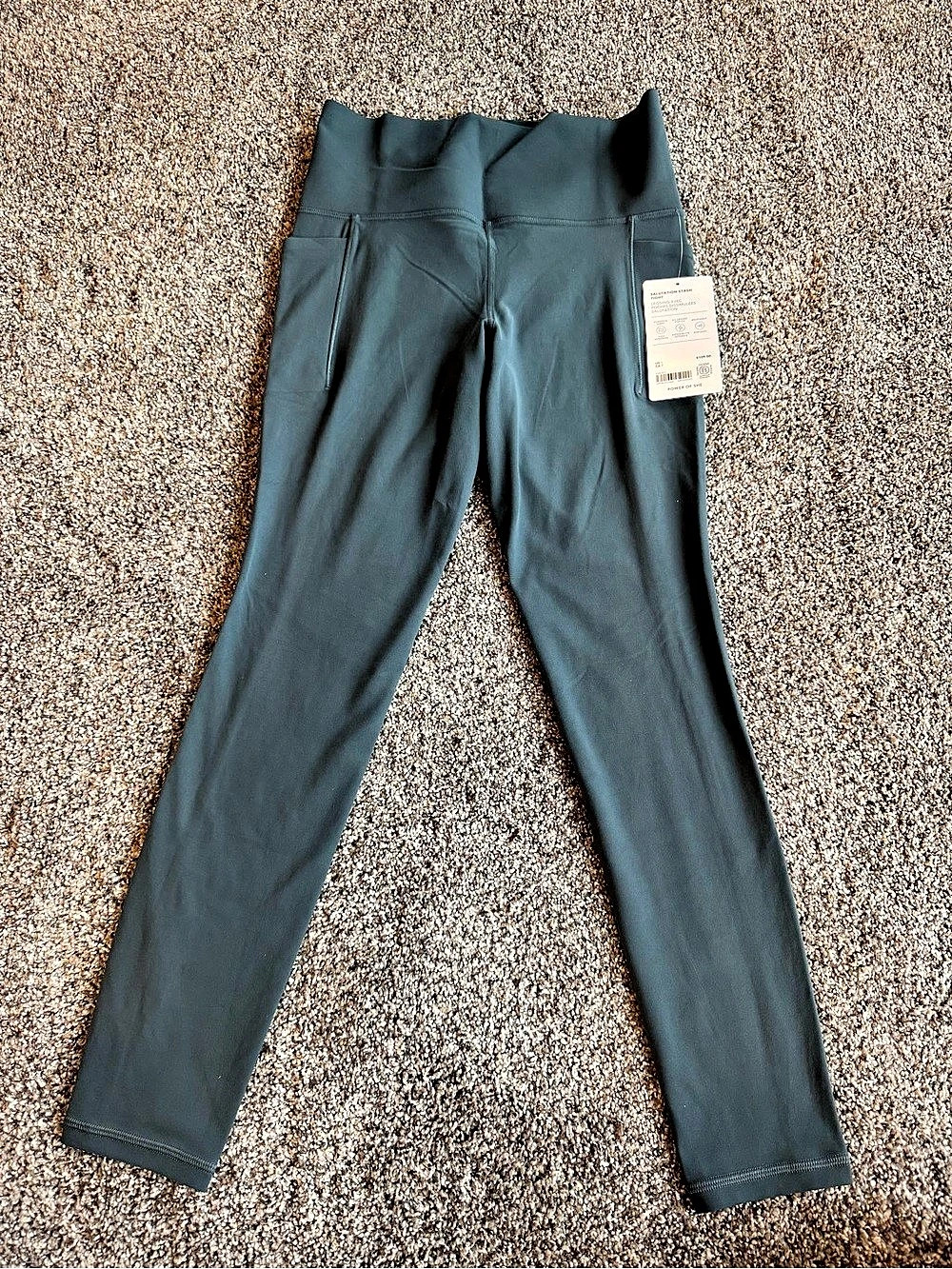 Athleta Salutation Stash Tight High Rise Leggings Blue Size Small NWT